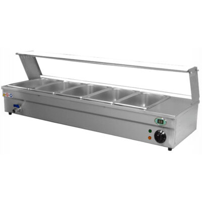 Bain-Marie 5 GN1/2 cu supapa pentru scurgere