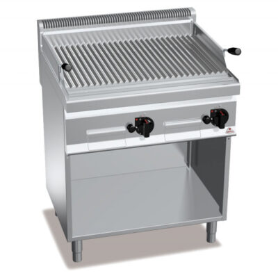 Grill cu roca vulcanica pe gaz, 800mm