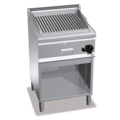 Grill cu roca vulcanica si cadru deschis 600x600mm