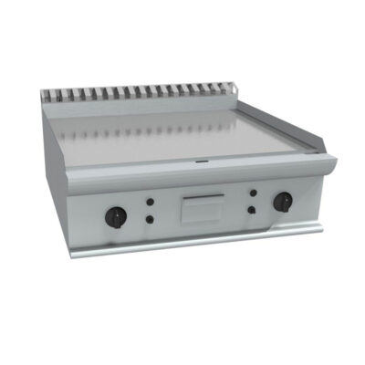 Fry top pe gaz cu suprafata neteda, 800x700mm