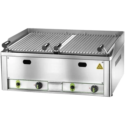 Grill cu roca vulcanica pe gaz, 660x540mm