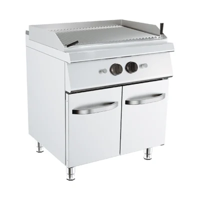 Grill cu roca vulcanica pe gaz si dulap, 800x730mm