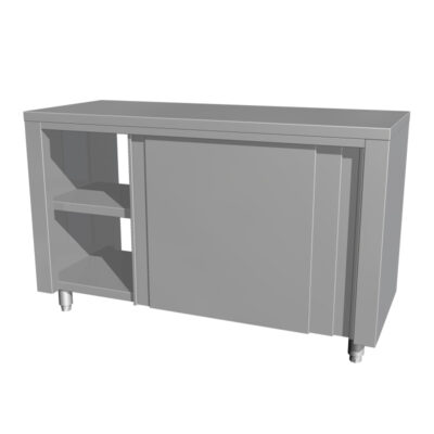 Masa de lucru tip dulap cu usi glisante, 1400x700mm