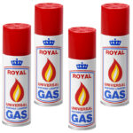 Set 4 bucati canistra de gaz Royal Gas 200ml 1