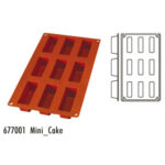 Forma pentru copt din silicon GN1/3-tipul mini-cake 1