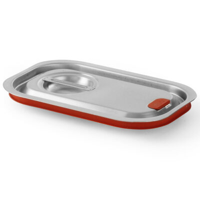 Capac inox cu margine din silicon GN1/4