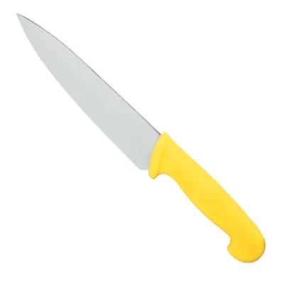 Cutit de bucatarie HACCP, pentru pui/carne gatita 180mm, galben