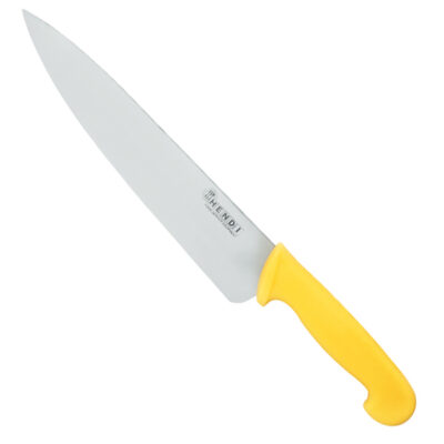 Cutit de bucatarie HACCP, pentru pui/carne gatita 180mm, galben