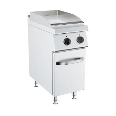 Fry top electric cu suprafata neteda si dulap, 400x730mm