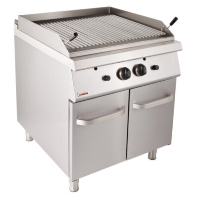 Grill cu roca vulcanica pe gaz si dulap, 800x730mm