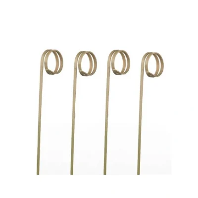 Bat din bambus rasucit negru, 120mm