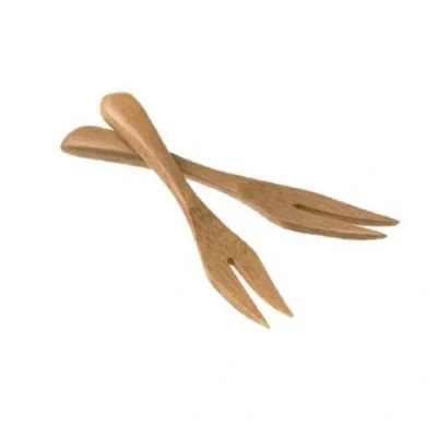 Furculita din lemn de bambus, 90mm