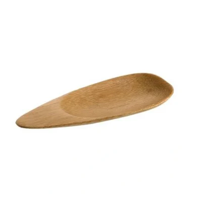 Farfurie ovala din lemn de bambus SUSHI, 100x38mm