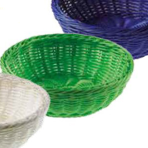 Cos rotund pentru paine Vogue verde, 200mm