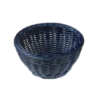 Cos rotund pentru paine Vanity albastru, 180mm