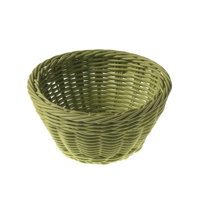 Cos rotund pentru paine Vanity verde, 180mm