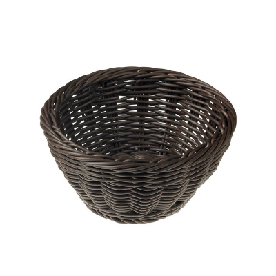 Cos rotund pentru paine Vanity maro, 180mm