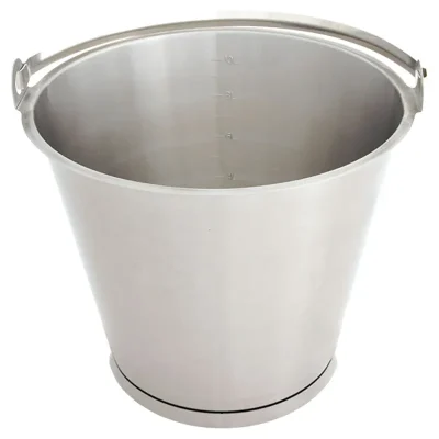 Galeata gradata din inox, 12 litri