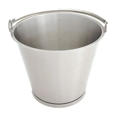 Galeata gradata din inox, 15 litri