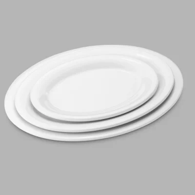 Farfurie ovala din melamina, 243x182mm