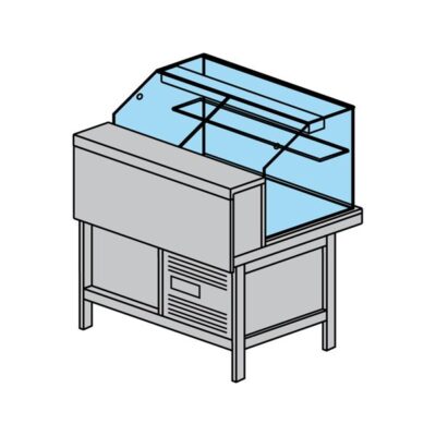 Vitrina frigorifica pentru cofetarie/patiserie PARTY 1603mm