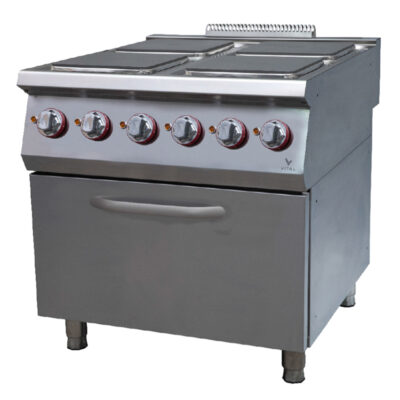 Masina de gatit electrica cu 6 plite patrate si cuptor, 1200x920mm