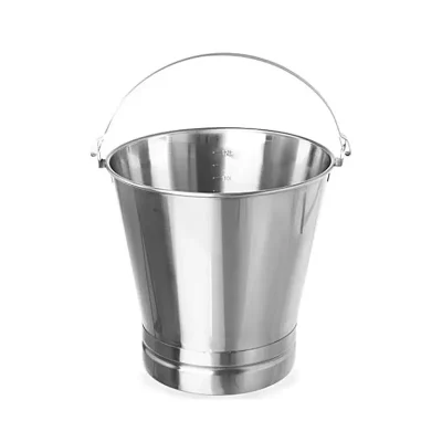 Galeata gradata din inox, 10 litri