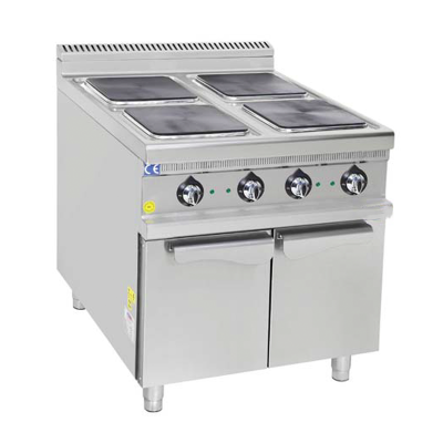 Masina de gatit electrica cu 6 plite patrate si dulap, 1200x900mm