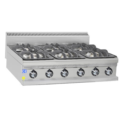 Masina de gatit pe gaz cu 6 arzatoare, 1200x700x270mm