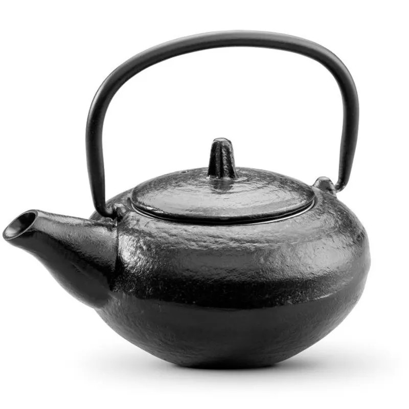 Ceainic Kenia din fonta negru, 400 ml