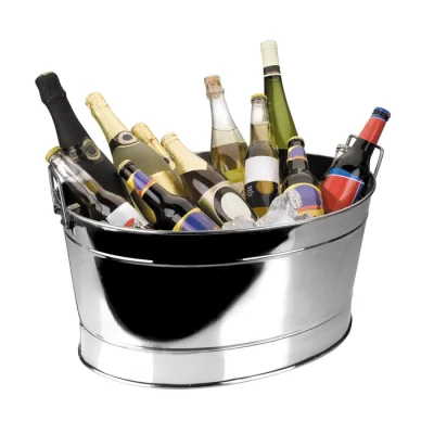 Frapiera din inox ovala, Mirror Cooler, 27 litri